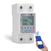 Releu monofazic si contor de energie inteligent, Wi-Fi, Open-63A,digital, protectie supratensiune si suprasarcina, compatibil Tuya si SmartLife App
