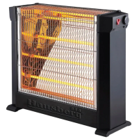 Radiator quartz Hausberg HB 8800, 2200 W, 4 tuburi quartz, 2 trepte putere, termostat reglabil