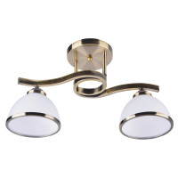 Lustra Darla 2 LY-3308, 2 x E27, bronz + alb, clasica Klausen