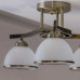 Lustra Darla 3 LY-3309, 3 x E27, bronz + alb, clasica Klausen