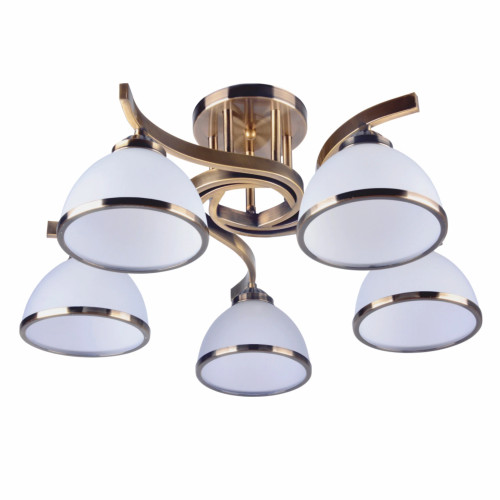 Lustra Darla 5 LY-3310, 5 x E27, bronz + alb, clasica Klausen