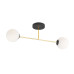 Lustra Magnum 2 negru/auriu/alb opal 1233/2 Emibig