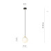 Pendul Royal 1 negru/alb opal 1243/1 Emibig