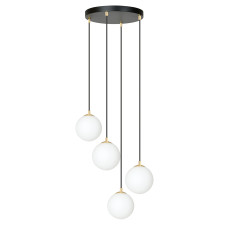 Pendul Royal 4 negru/alb opal 1243/4PREM Emibig