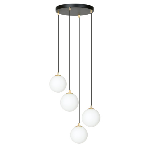 Pendul Royal 4 negru/alb opal 1243/4PREM Emibig