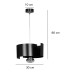 Lustra Vixon 1 Black 284/1 Emibig
