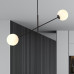 Lustra LINEAR 2 BLACK/OPAL 1169/2 Emibig