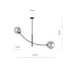 Lustra Hunter 2 Black/Graphite 1100/2 Emibig