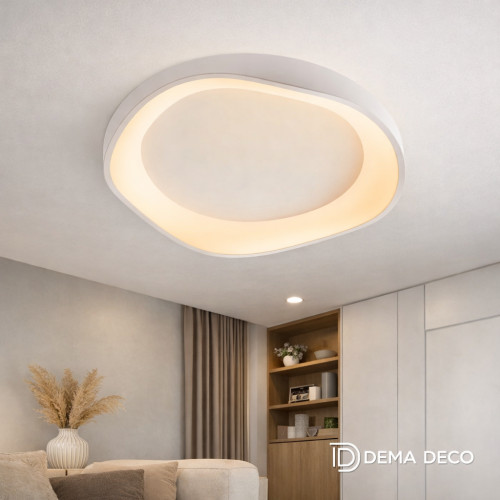 Plafonieră LED modernă albă, lumină reglabilă 3000K/4000K/6000K